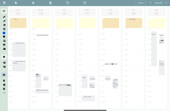 FamilyCanvas structured calendar information layer